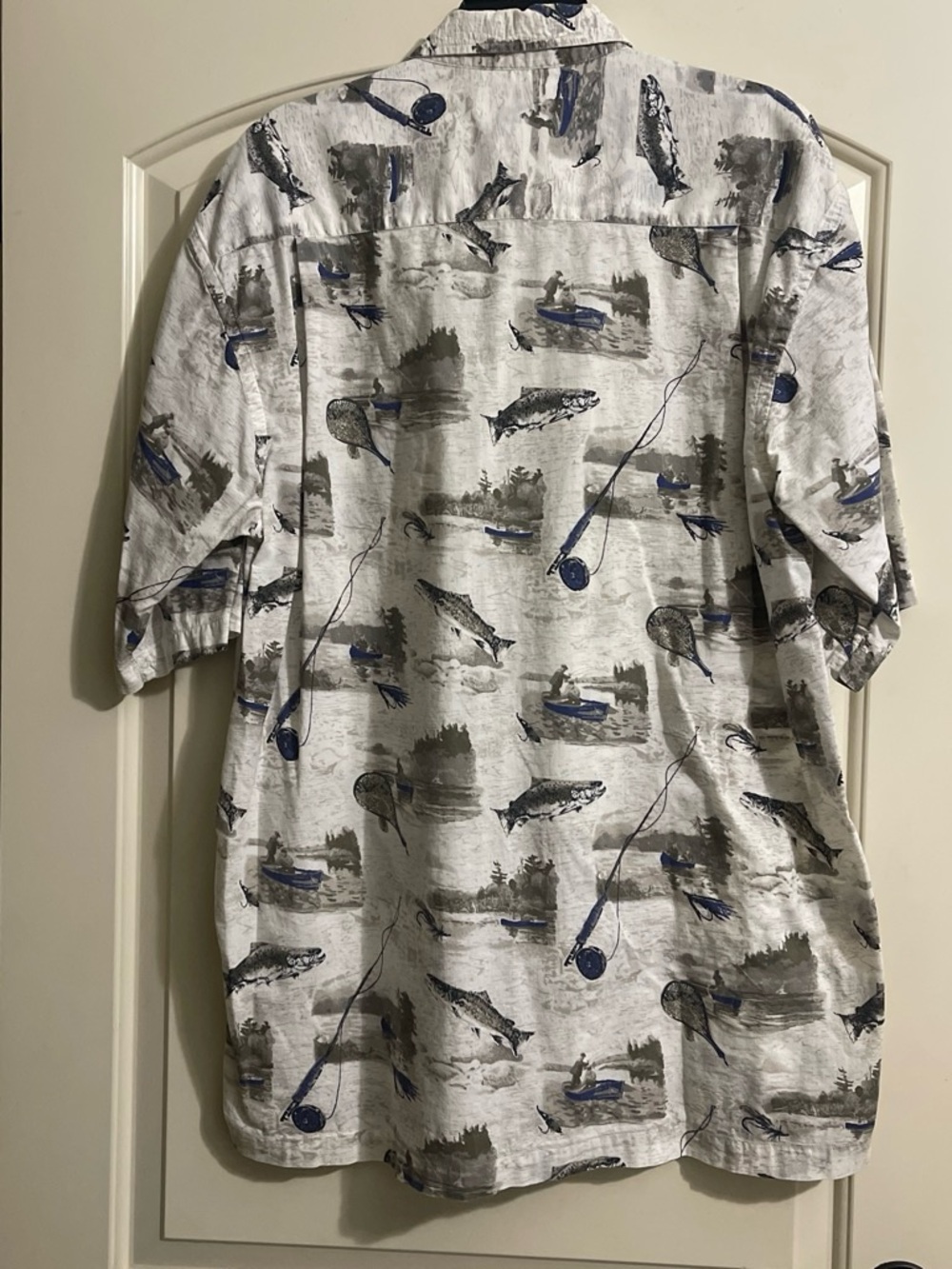 Fox Fire Men’s Short Sleeve Fishing Print Shirt XL Tall - Picture 8 of 8